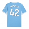 Camisa de Futebol Manchester City Antoine Semenyo #42 Equipamento Principal 2026-27 Manga Curta Camisa de Futebol Manchester City Antoine Semenyo #42 Equipamento Principal 2026-27 Manga Curta